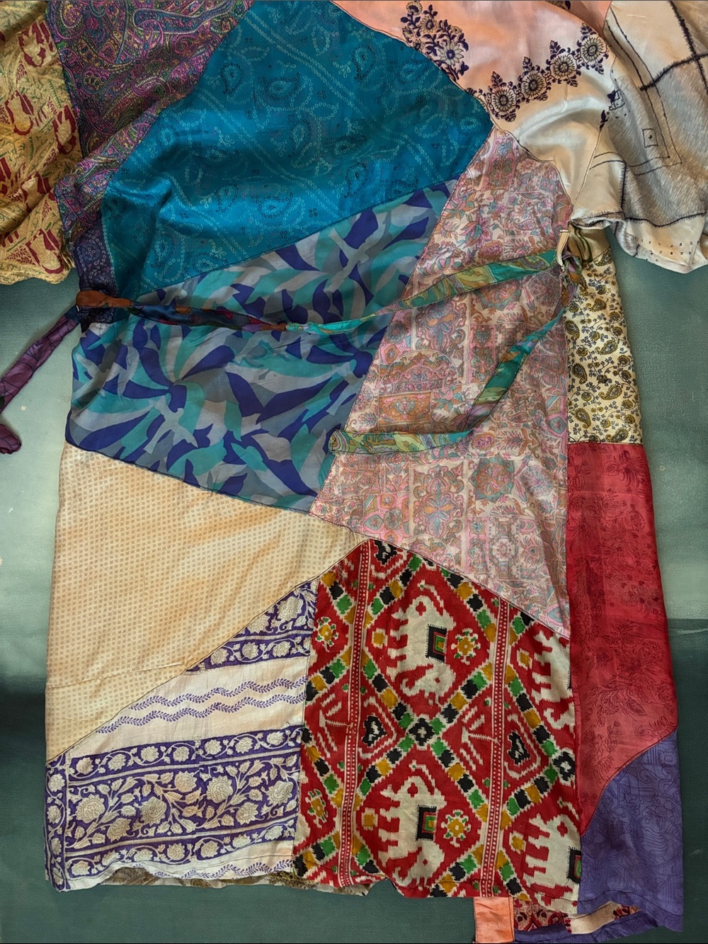 Sacred Threads Silk Robe Kimono - Picture 8 of 12